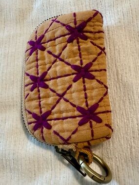 Free People FP One Upcycled Mini Wallet Keychain Pouch